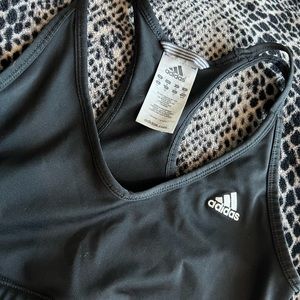 Adidas black sports bra
